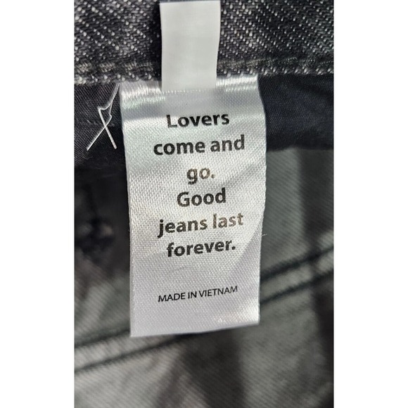 Pacsun Pants Gray Jeans High Rise Straight Frayed Hem Grunge Punk WOMENS SIZE 25 - Picture 3 of 12